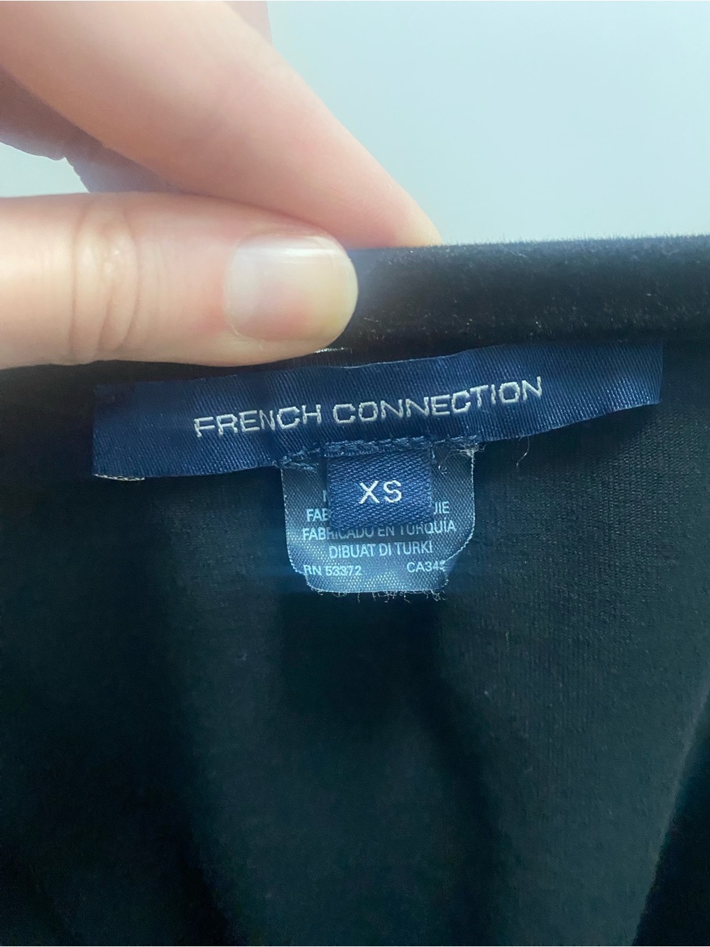 French Connection Black Ruffle Strap Tank - Picture 3 of 4